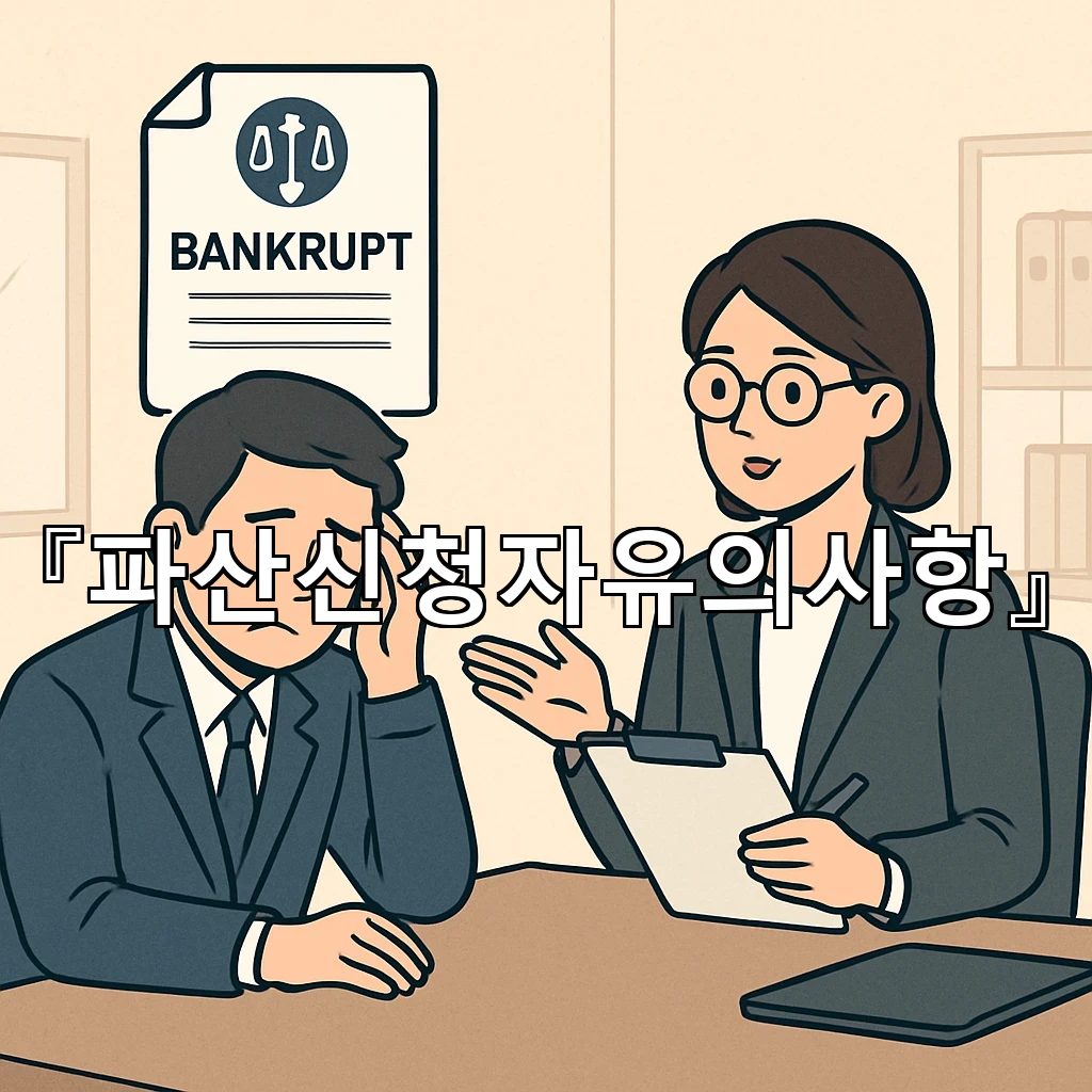 파산신청자유의사항 서류를 처음 묶을 때 놓치기 쉬운 흐름