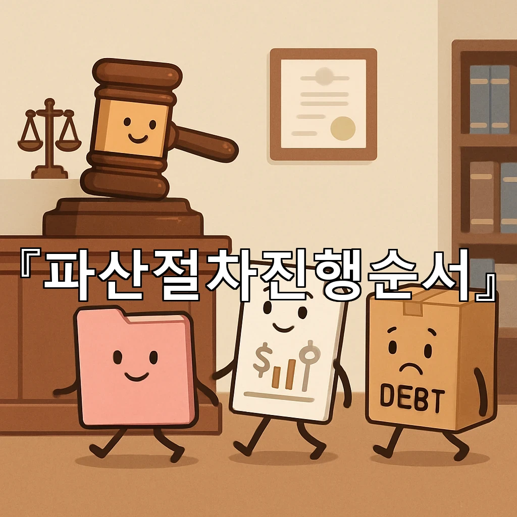 파산절차진행순서 처음부터 끝까지 흐름을 쉽게 읽는 방법 정리