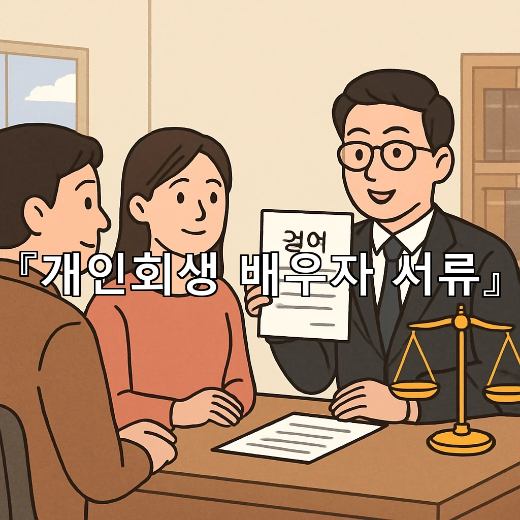 개인회생배우자서류 준비 흐름을 처음부터 쉽게 정리한 안내