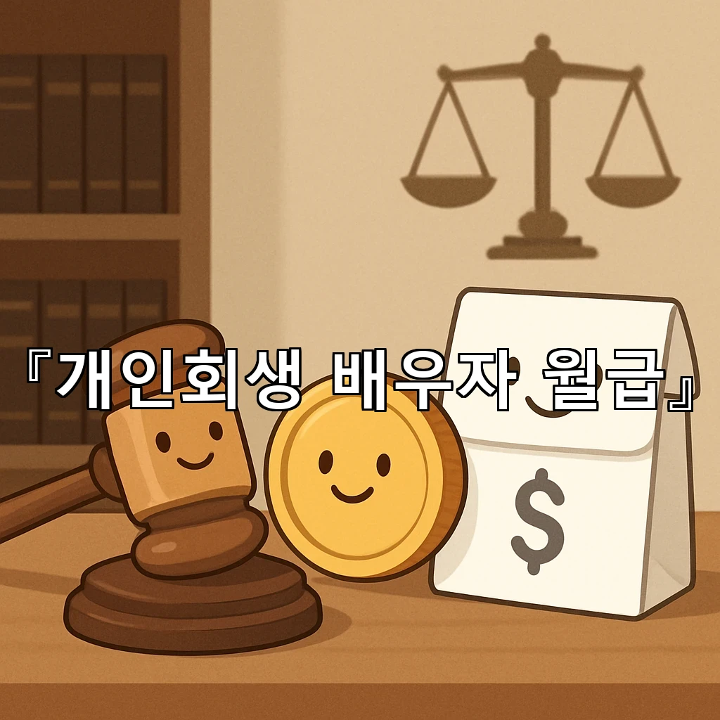 개인회생배우자월급 반영 과정에서 자주 놓치는 가계지출의 순서