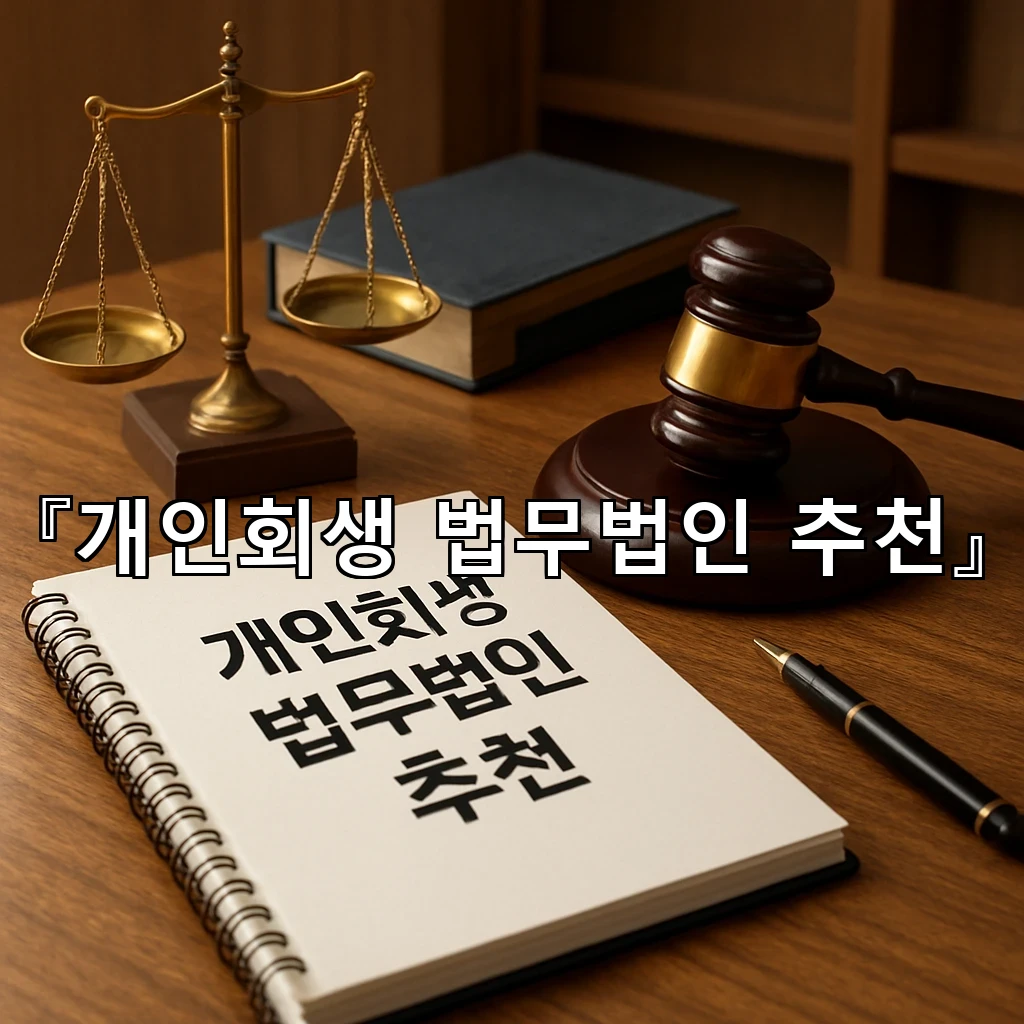 개인회생법무법인추천 상황별로 살펴보는 절차 이해와 선택의 기준