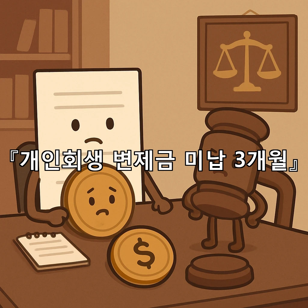 개인회생변제금미납3개월 뒤에 흔들리는 생활비 다시 세우는 순서