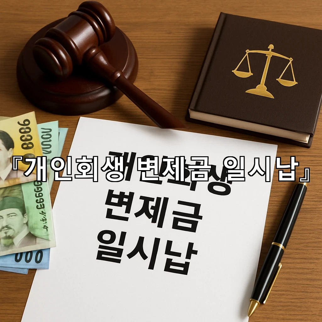 개인회생변제금일시납 계획을 바꿀 때 놓치기 쉬운 현실적 점검표