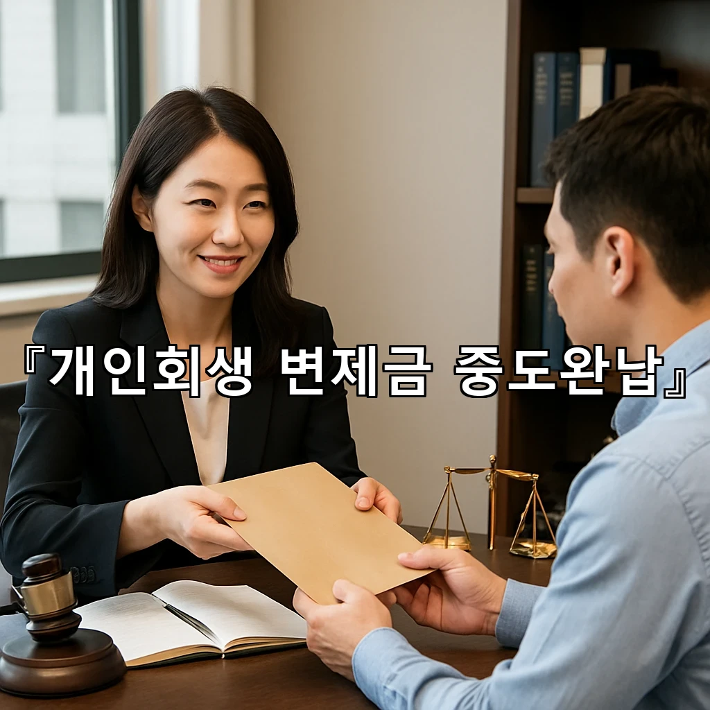 개인회생변제금중도완납 이후 달라지는 일정과 마음가짐을 다듬기