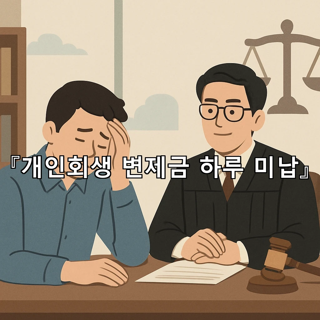 개인회생변제금하루미납 기록이 남는 순간 살펴볼 실무 흐름 정리