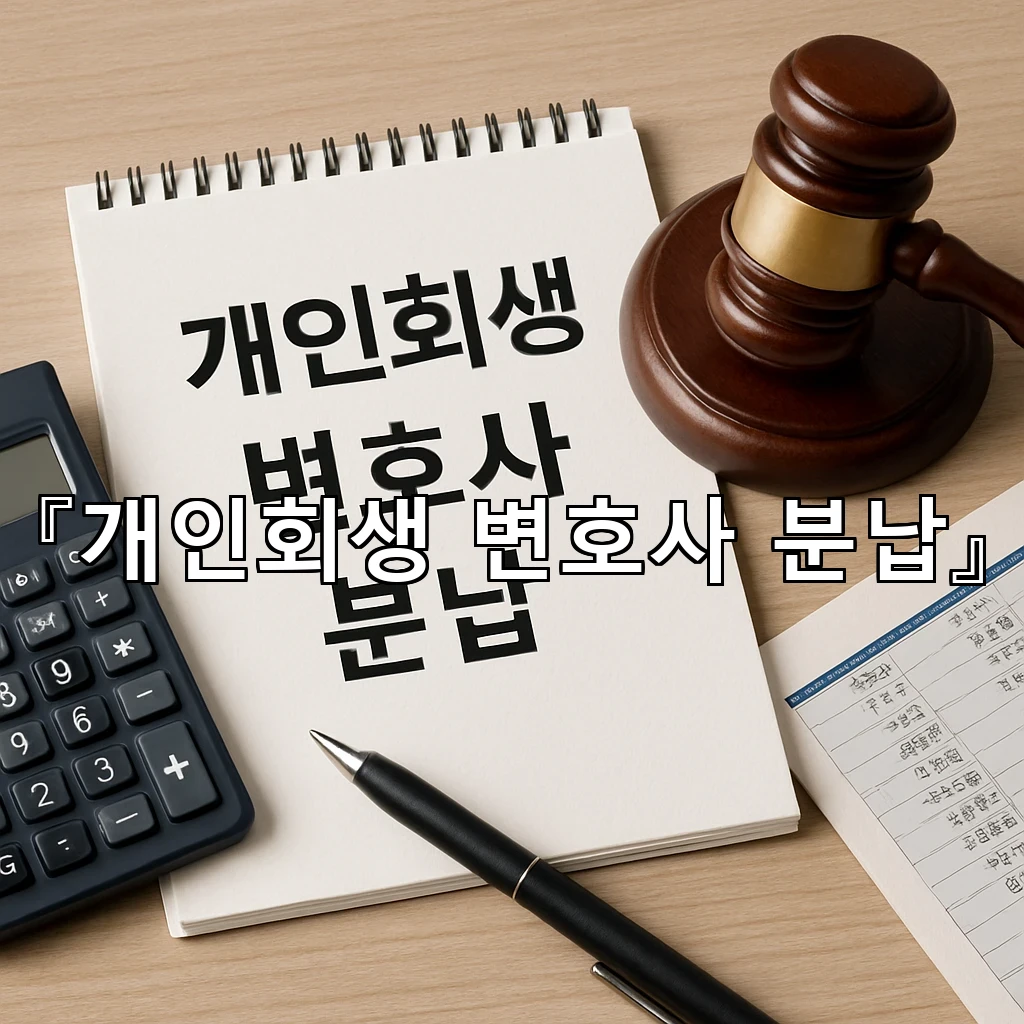 개인회생변호사분납 서류 묶음보다 먼저 챙길 마음가짐과 순서