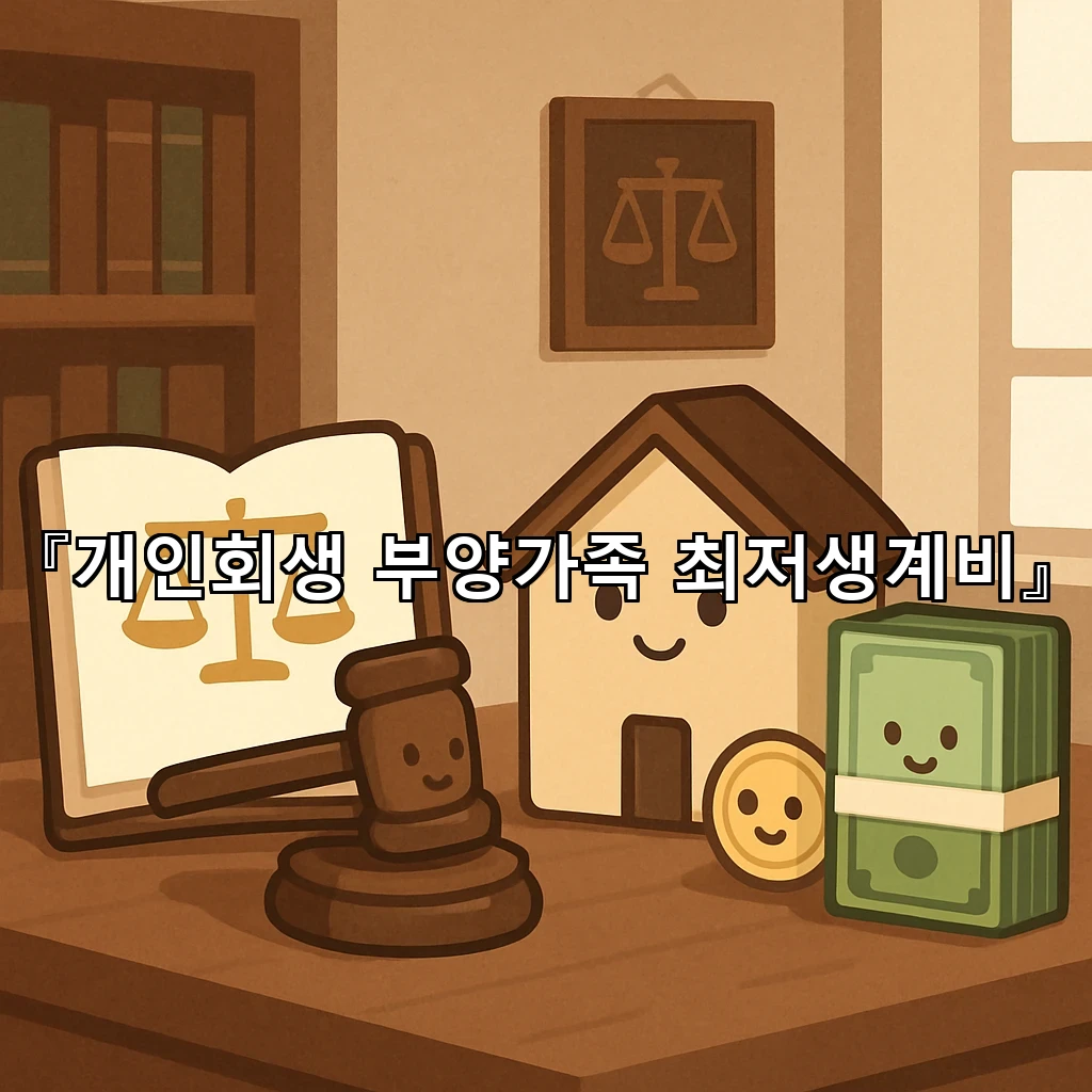 개인회생부양가족최저생계비 산정에 반영되는 생활 항목들 정리법