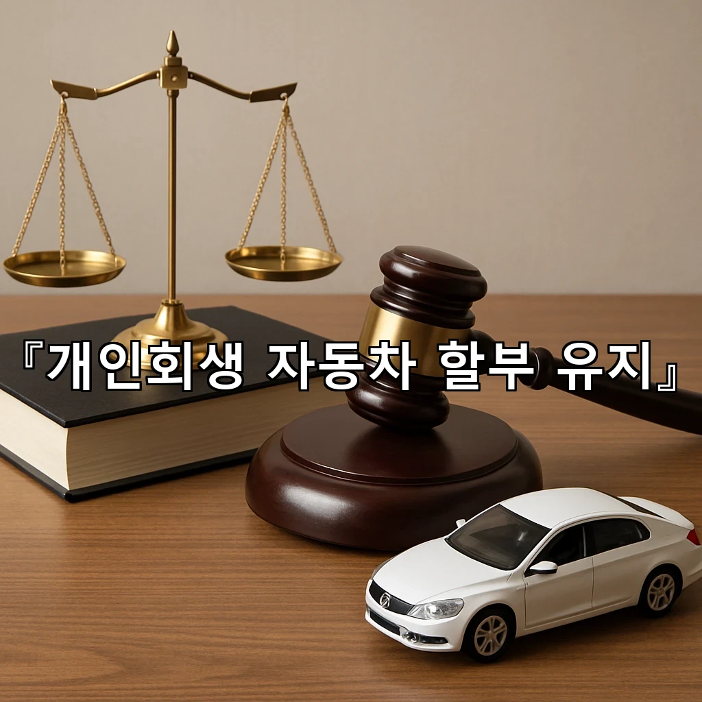 개인회생자동차할부유지 가정의 호흡을 지키는 현실적인 정리 방법