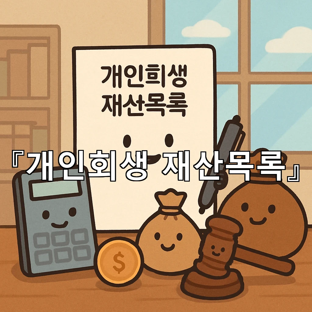 개인회생재산목록에 적는 항목과 빠뜨리기 쉬운 부분 정리
