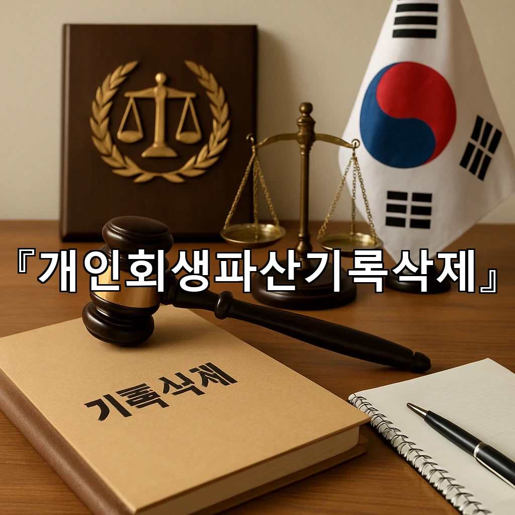 개인회생파산기록삭제 이후 남는 절차를 차분히 정리하는 법