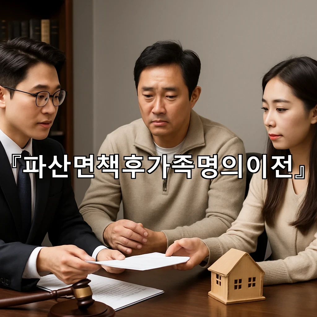 파산면책후가족명의이전 이후 남는 걱정들을 차분히 정리하는 방법