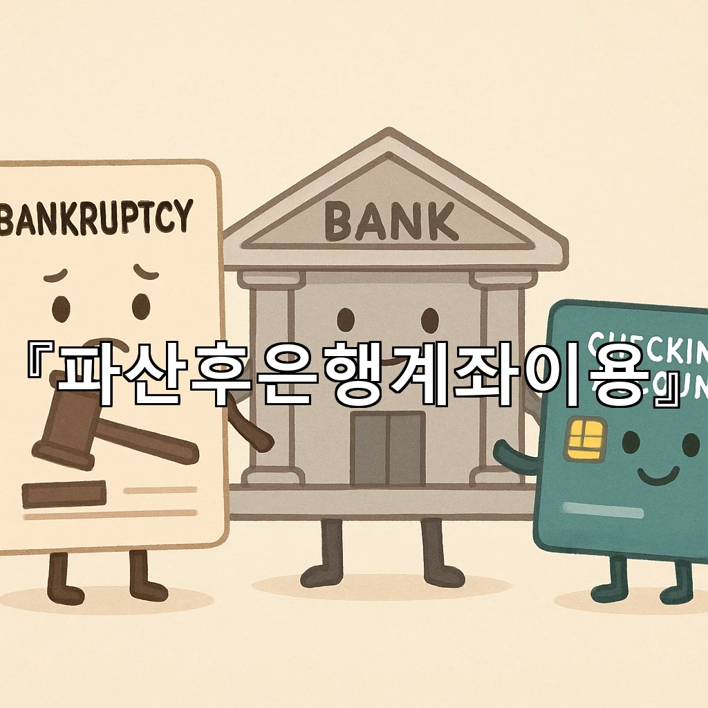 파산후은행계좌이용 절차를 처음부터 차분히 살피는 방법 안내