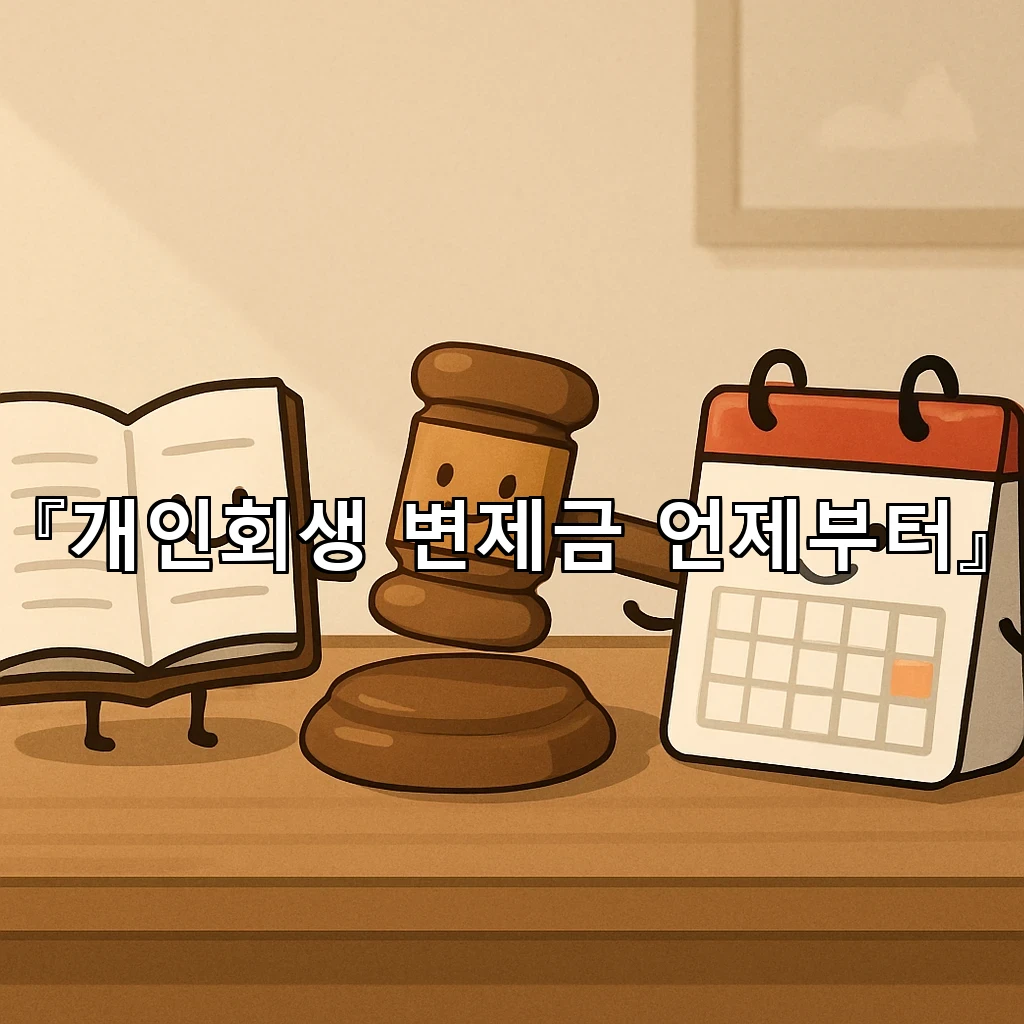 개인회생변제금언제부터 매달 부담이 시작되는지 흐름으로 살펴보기