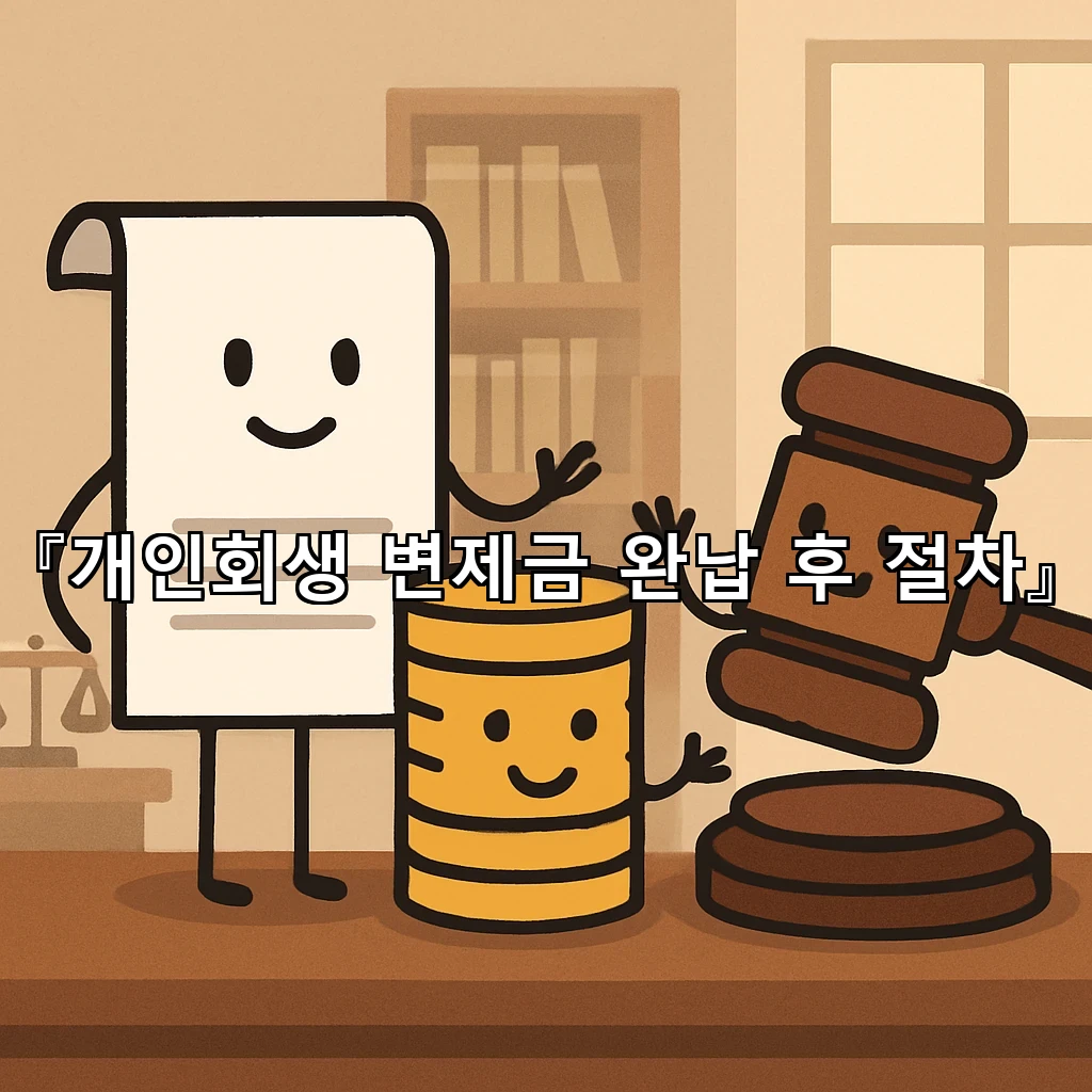 개인회생변제금완납후절차 서류 정리와 제출 시점 살피는 길잡이