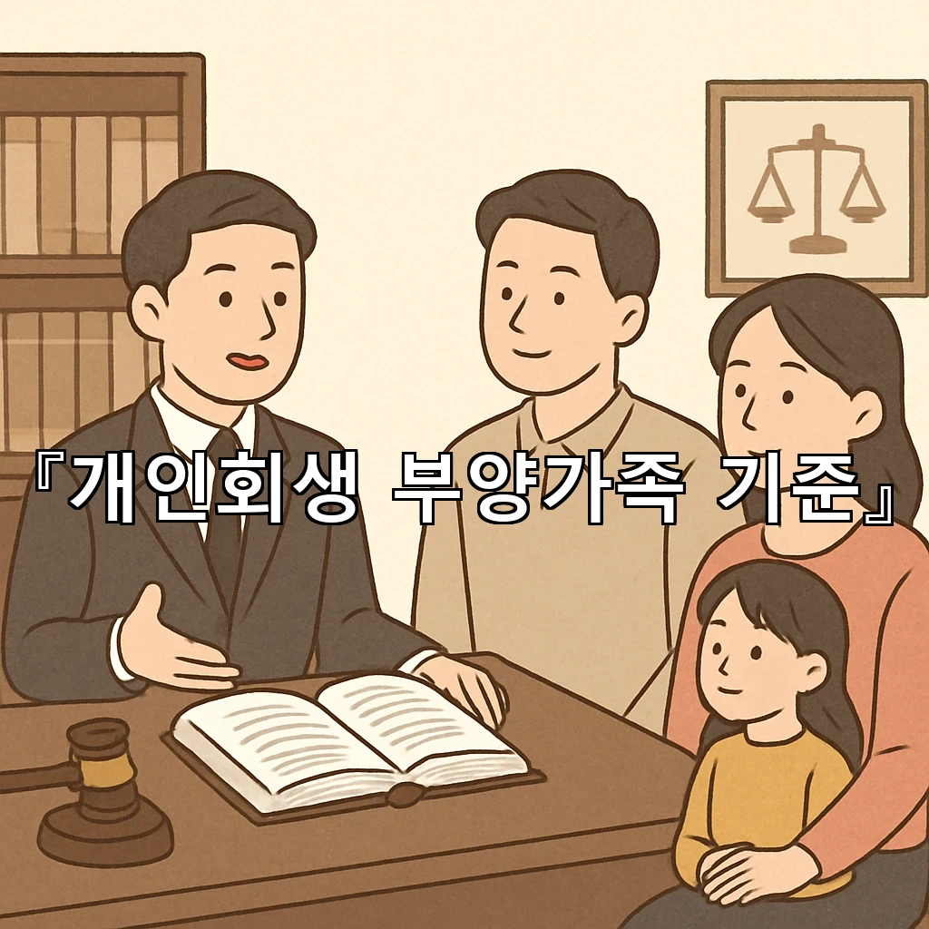 개인회생부양가족기준 한눈에 읽는 인정 범위와 준비 흐름 정리