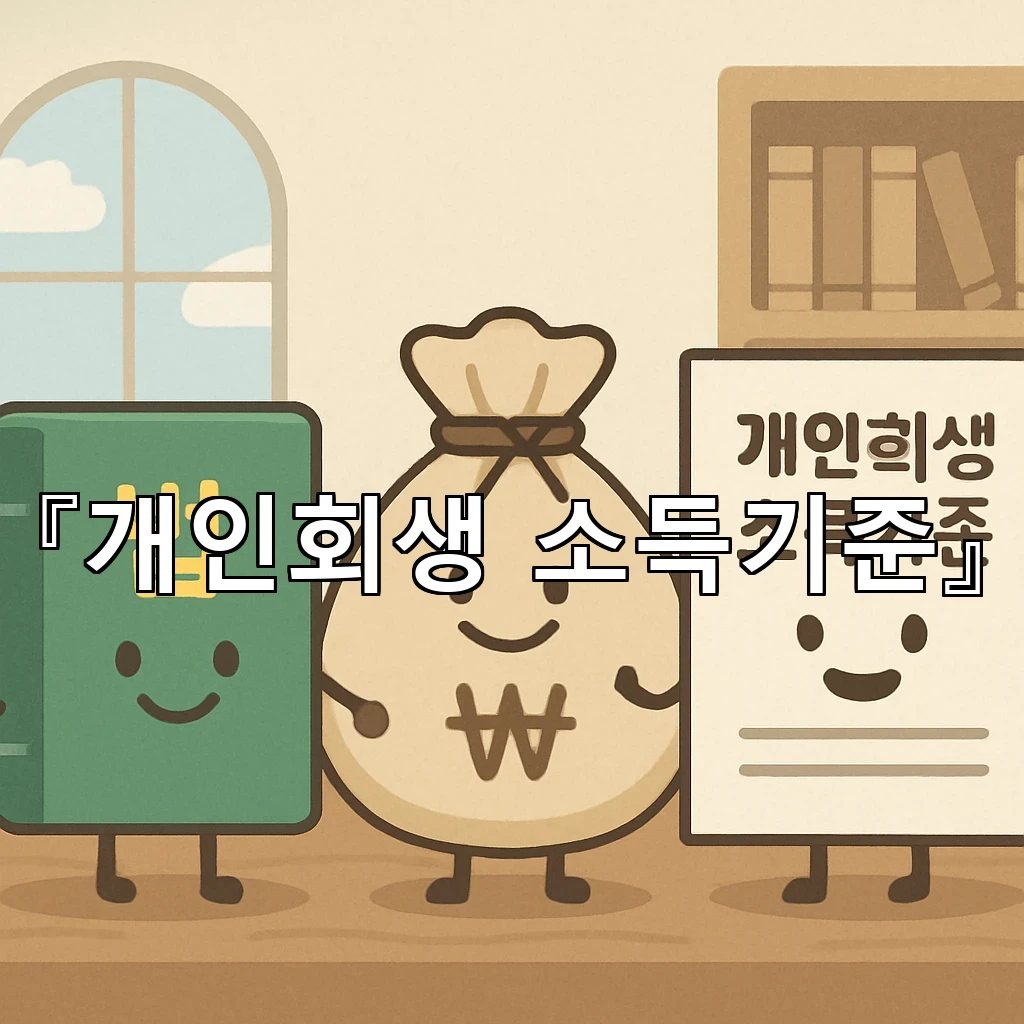 개인회생소득기준 처음 살펴볼 때 놓치기 쉬운 판단 흐름
