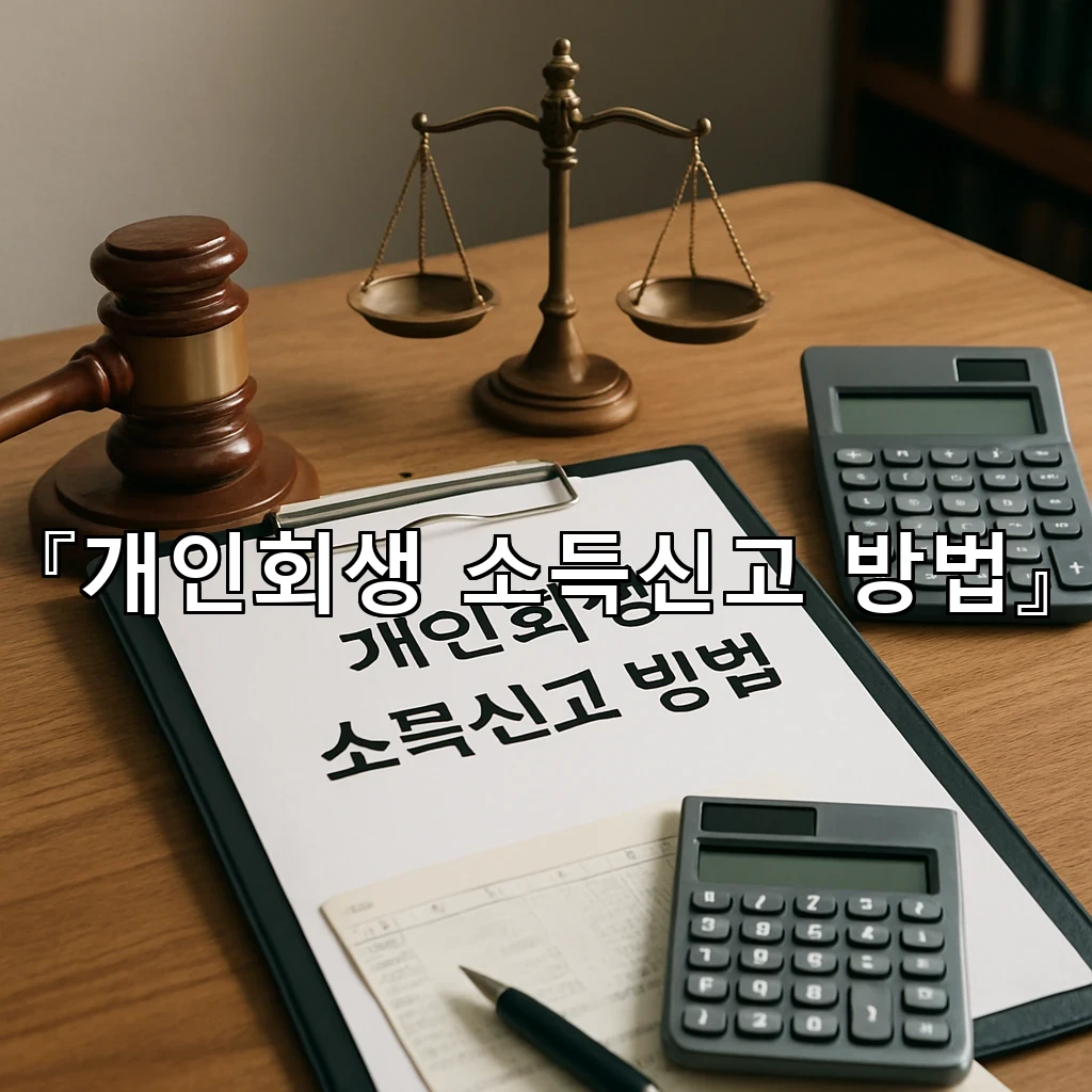 개인회생소득신고방법 첫 신고에서 흔히 놓치는 흐름과 준비 순서