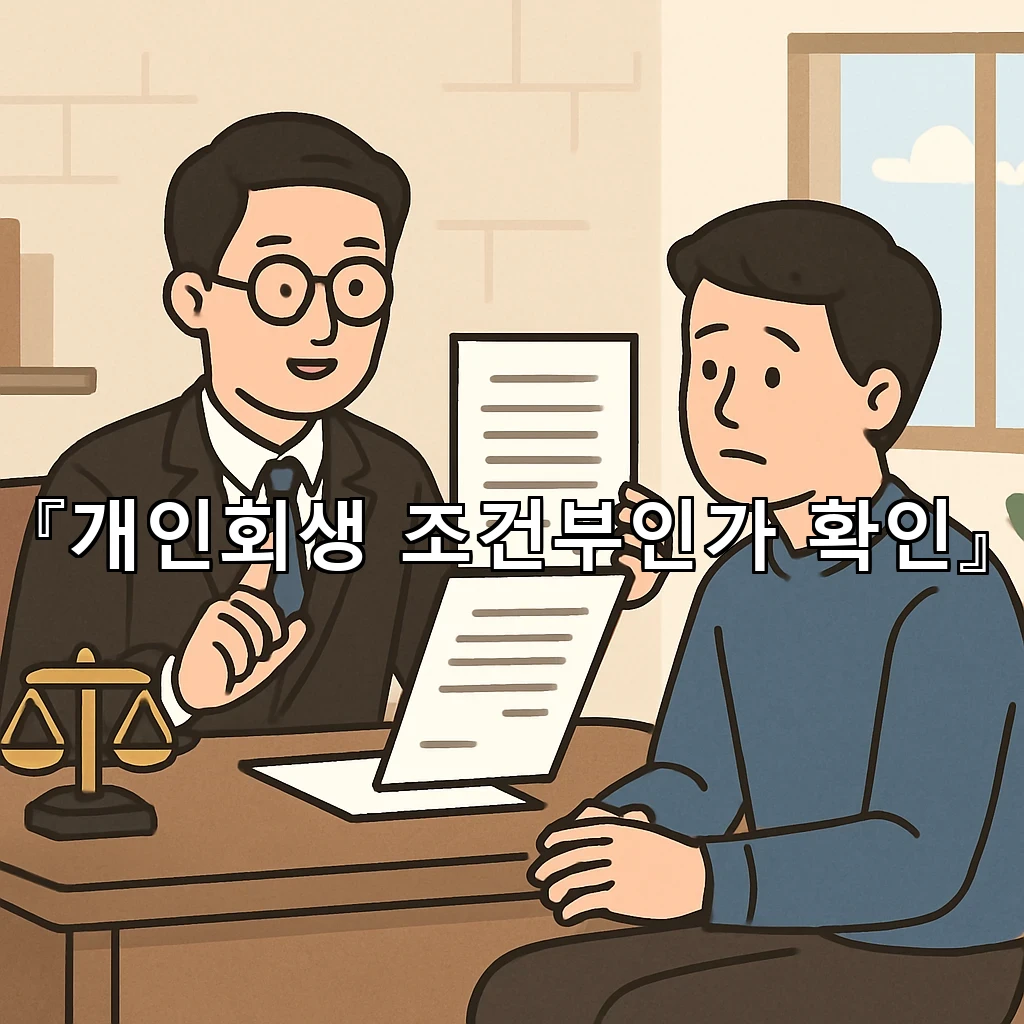 개인회생조건부인가확인 이후 서류 흐름을 읽는 실무 포인트 정리