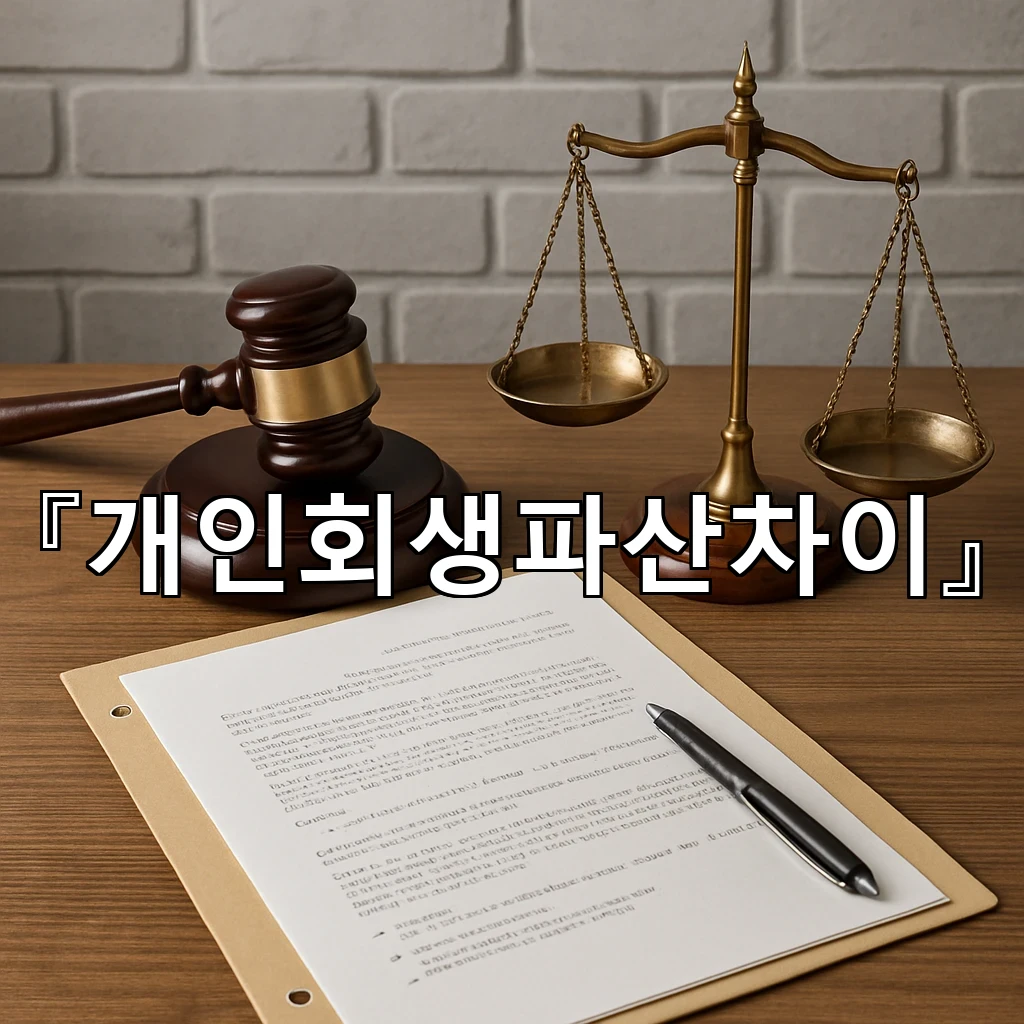 개인회생파산차이 선택 전에 먼저 확인할 기준과 절차 정리