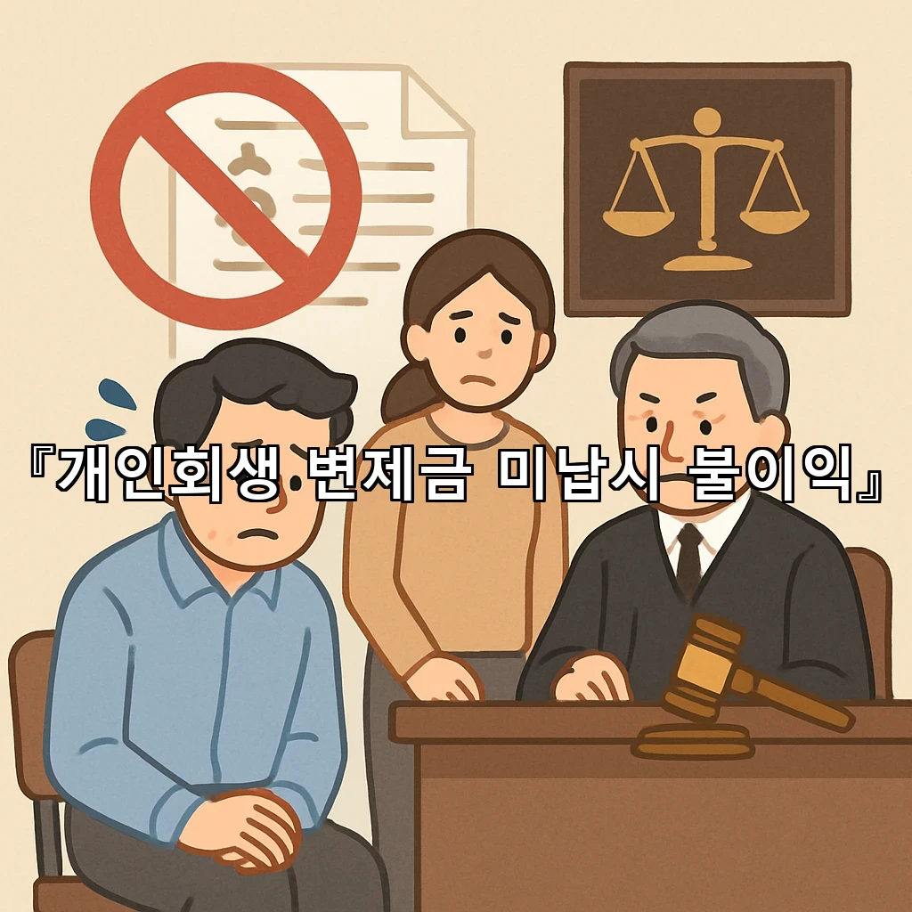 개인회생변제금미납시불이익 일정이 흔들릴 때 점검할 순서