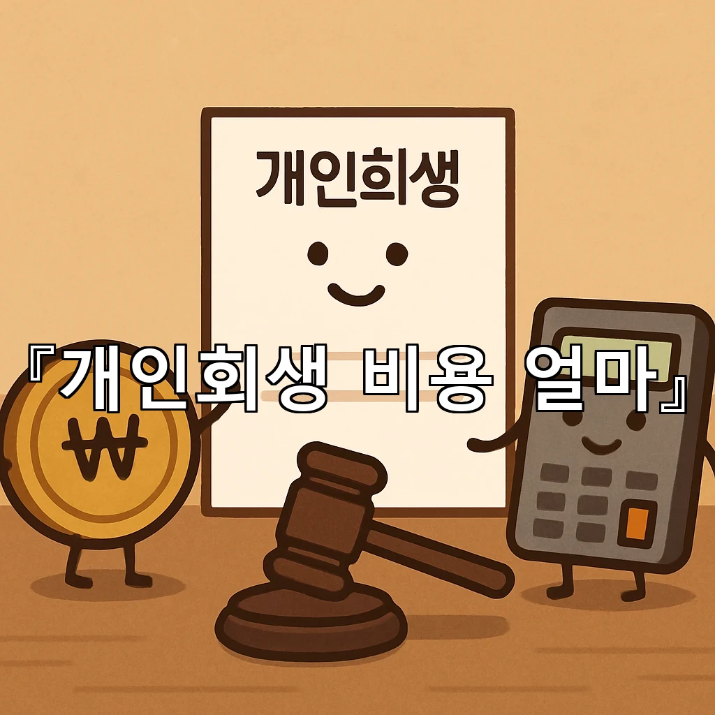 개인회생비용얼마 처음 마주할 때 놓치기 쉬운 계산의 기준들