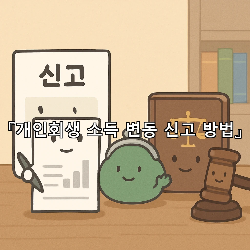 개인회생 소득 변동 신고 방법