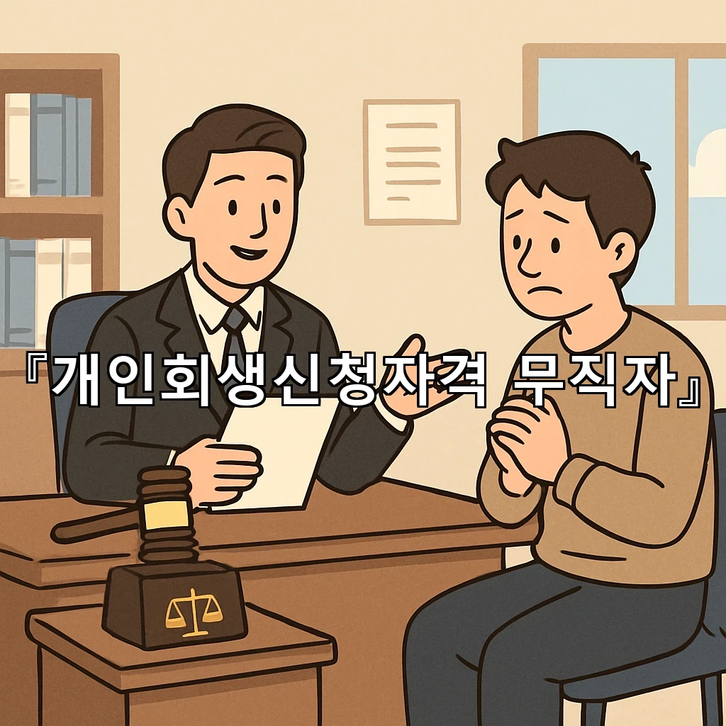 개인회생신청자격무직자 생활 리듬을 다시 세우는 선택의 기준