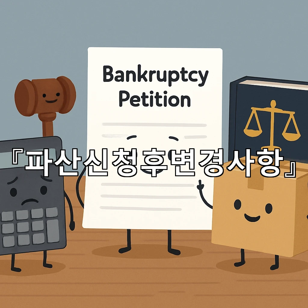 파산신청후변경사항 반영 시 놓치기 쉬운 알림과 점검 순서 정리