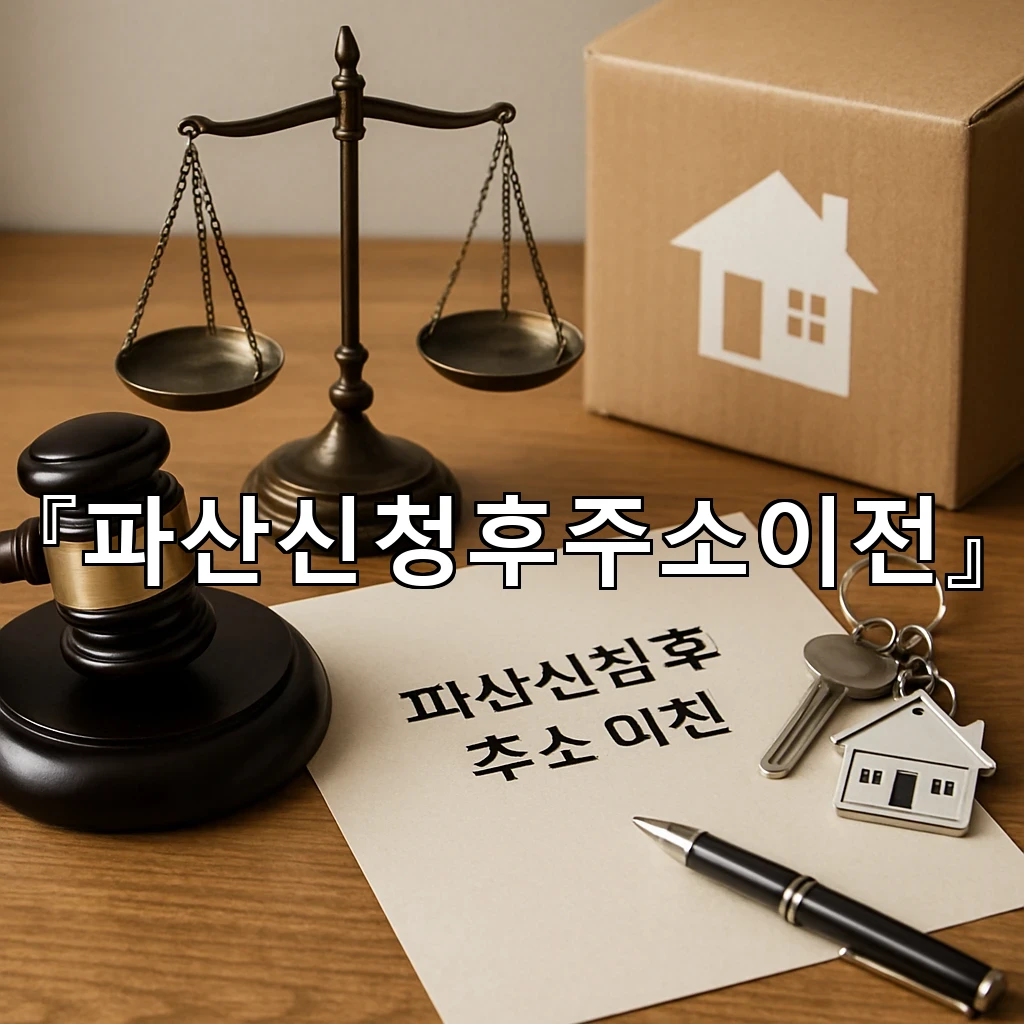 파산신청후주소이전 알아두면 좋은 생활 안내와 행정 흐름 정리